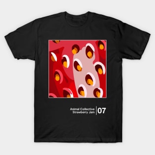 Strawberry Jam / Minimal Graphic Design Tribute T-Shirt